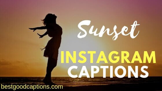 Sunset Captions for Instagram