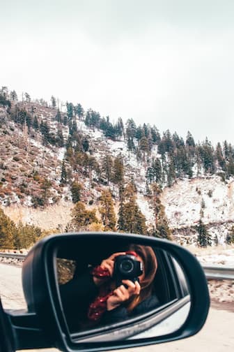 Car Side Mirror Selfie Captions