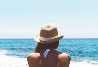 Beach Hat Captions