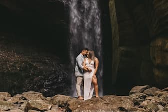 Waterfall Captions for Couples
